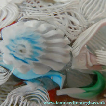 Load image into Gallery viewer, Vintage 1960s FRATELLO TOSO Paperweight; Large Millefiori Canes and Scambled Latticino Canes
