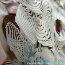 Load image into Gallery viewer, Vintage 1960s FRATELLO TOSO Paperweight; Large Millefiori Canes and Scambled Latticino Canes
