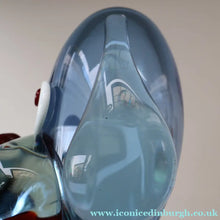 Load image into Gallery viewer, Vintage 1960s MURANO Glass Comical Dog with Large Head with Large Applied Eyes, Red Nose and Wee Sticky Out Tongue
