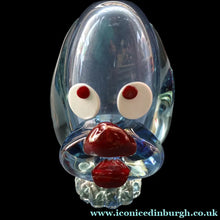 Load image into Gallery viewer, Vintage 1960s MURANO Glass Comical Dog with Large Head with Large Applied Eyes, Red Nose and Wee Sticky Out Tongue
