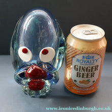 Load image into Gallery viewer, Vintage 1960s MURANO Glass Comical Dog with Large Head with Large Applied Eyes, Red Nose and Wee Sticky Out Tongue
