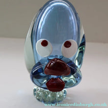 Load image into Gallery viewer, Vintage 1960s MURANO Glass Comical Dog with Large Head with Large Applied Eyes, Red Nose and Wee Sticky Out Tongue
