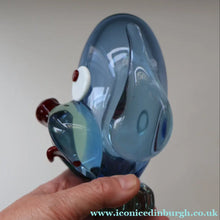 Load image into Gallery viewer, Vintage 1960s MURANO Glass Comical Dog with Large Head with Large Applied Eyes, Red Nose and Wee Sticky Out Tongue
