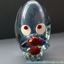 Load image into Gallery viewer, Vintage 1960s MURANO Glass Comical Dog with Large Head with Large Applied Eyes, Red Nose and Wee Sticky Out Tongue

