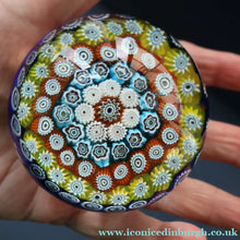 Load image into Gallery viewer, Large Vintage MURANO Millefiori Paperweight; Possibly made by Fratelli TOSO

