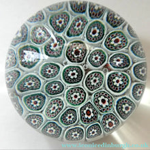 Load image into Gallery viewer, Vintage Millefiori Close Pack Carpet Paperweight; Possibly made by Fratelli TOSO
