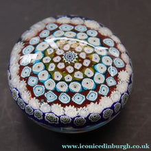 Load image into Gallery viewer, 1960s Murano Glass Paperweight. Fratelli Toso. Magnum Size. Fine Carpet of Millefiori Example - Paperweight Archive
