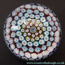 Load image into Gallery viewer, 1960s Murano Glass Paperweight. Fratelli Toso. Magnum Size. Fine Carpet of Millefiori Example - Paperweight Archive

