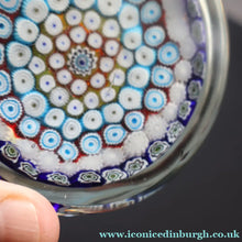 Load image into Gallery viewer, 1960s Murano Glass Paperweight. Fratelli Toso. Magnum Size. Fine Carpet of Millefiori Example - Paperweight Archive
