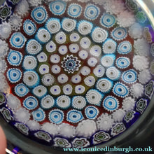 Load image into Gallery viewer, 1960s Murano Glass Paperweight. Fratelli Toso. Magnum Size. Fine Carpet of Millefiori Example - Paperweight Archive
