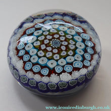 Load image into Gallery viewer, 1960s Murano Glass Paperweight. Fratelli Toso. Magnum Size. Fine Carpet of Millefiori Example - Paperweight Archive
