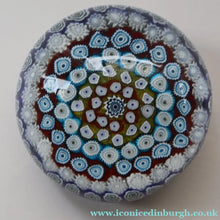 Load image into Gallery viewer, 1960s Murano Glass Paperweight. Fratelli Toso. Magnum Size. Fine Carpet of Millefiori Example - Paperweight Archive
