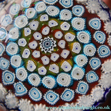 Load image into Gallery viewer, 1960s Murano Glass Paperweight. Fratelli Toso. Magnum Size. Fine Carpet of Millefiori Example - Paperweight Archive
