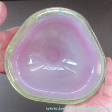 Load image into Gallery viewer, Vintage Murano Glass Geode Bowl Pink and White Seguso Style
