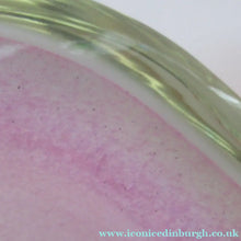 Load image into Gallery viewer, Vintage Murano Glass Geode Bowl Pink and White Seguso Style

