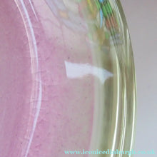 Load image into Gallery viewer, Vintage Murano Glass Geode Bowl Pink and White Seguso Style
