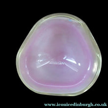 Load image into Gallery viewer, Vintage Murano Glass Geode Bowl Pink and White Seguso Style
