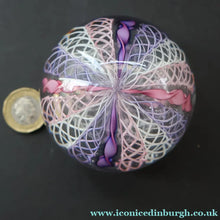 Load image into Gallery viewer, 1960s Murano Glass Zanfirico Filigrana Paperweight possibly by Fratelli Toso - Paperweight
