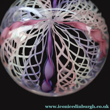 Load image into Gallery viewer, 1960s Murano Glass Zanfirico Filigrana Paperweight possibly by Fratelli Toso - Paperweight
