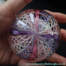 Load image into Gallery viewer, 1960s Murano Glass Zanfirico Filigrana Paperweight possibly by Fratelli Toso - Paperweight
