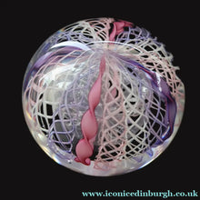 Load image into Gallery viewer, 1960s Murano Glass Zanfirico Filigrana Paperweight possibly by Fratelli Toso - Paperweight
