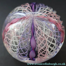 Load image into Gallery viewer, 1960s Murano Glass Zanfirico Filigrana Paperweight possibly by Fratelli Toso - Paperweight
