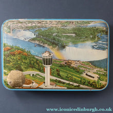 Load image into Gallery viewer, Collectable 1960s NIAGARA FALLS Toffee Tin by Riley's of Halifax
