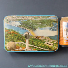 Load image into Gallery viewer, Collectable 1960s NIAGARA FALLS Toffee Tin by Riley's of Halifax

