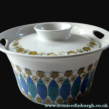 Load image into Gallery viewer, 1960s Norwegian Clupea Herring Dish Lidded Casserole or Serving Disah Figgjo Flint Turi Design
