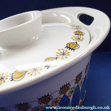 Load image into Gallery viewer, 1960s Norwegian Clupea Herring Dish Lidded Casserole or Serving Disah Figgjo Flint Turi Design
