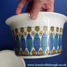 Load image into Gallery viewer, 1960s Norwegian Clupea Herring Dish Lidded Casserole or Serving Disah Figgjo Flint Turi Design
