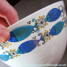 Load image into Gallery viewer, 1960s NORWEGIAN CLUPEA (Herring) Design. RARE Large Serving Bowl. Figgjo Flint, Turi Design 
