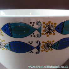 Load image into Gallery viewer, 1960s NORWEGIAN CLUPEA (Herring) Design. RARE Large Serving Bowl. Figgjo Flint, Turi Design 
