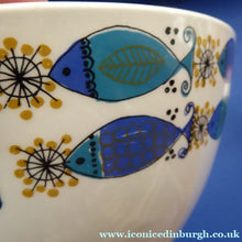 Load image into Gallery viewer, 1960s NORWEGIAN CLUPEA (Herring) Design. RARE Large Serving Bowl. Figgjo Flint, Turi Design 
