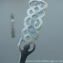 Load image into Gallery viewer, David Andersen 1960s NORWEGIAN 830 Solid Silver Pickle Fork and Small Cream Spoon
