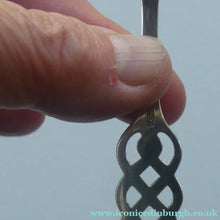 Load image into Gallery viewer, David Andersen 1960s NORWEGIAN 830 Solid Silver Pickle Fork and Small Cream Spoon
