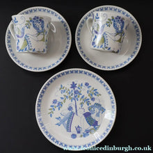 Load image into Gallery viewer, 1960s Norwegian Figgjo Flint Ceramics. Two Large Cups Saucers &amp; Side Plate. Lotte Design - European Ceramics
