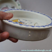 Load image into Gallery viewer, 1960s Norwegian Figgjo Flint Pair of Nursery Bowls. Elephant and Bear Designs - European Ceramics
