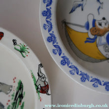 Load image into Gallery viewer, 1960s Norwegian Figgjo Flint Pair of Nursery Bowls. Elephant and Bear Designs - European Ceramics
