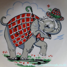 Load image into Gallery viewer, 1960s Norwegian Figgjo Flint Pair of Nursery Bowls. Elephant and Bear Designs - European Ceramics
