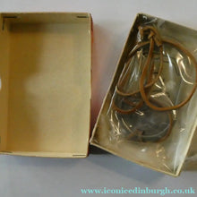 Load image into Gallery viewer, Vintage NORWEGIAN Pewter Pendant with Ancient Cave Carving Images. Original Leather Hanging Thong - Vintage Jewellery

