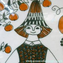 Load image into Gallery viewer, 1960s Norwegian PLATE by Figgjo Flint (Sicilia Design) by Turi Gramstad. A Boy with Basket of Berries
