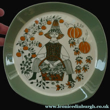 Load image into Gallery viewer, 1960s Norwegian PLATE by Figgjo Flint (Sicilia Design) by Turi Gramstad. A Boy with Basket of Berries
