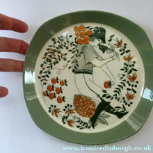 Load image into Gallery viewer, 1960s Norwegian PLATE by Figgjo Flint (Sicilia Design) by Turi Gramstad. A Boy with Grapes
