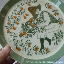 Load image into Gallery viewer, 1960s Norwegian PLATE by Figgjo Flint (Sicilia Design) by Turi Gramstad. A Boy with Tray of Orchard Fruits
