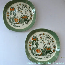 Load image into Gallery viewer, 1960s Norwegian PLATE by Figgjo Flint (Sicilia Design) by Turi Gramstad. A Girl with Pumpkins
