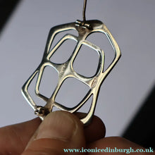 Load image into Gallery viewer, RARE 1960s OLA GORIE Scottish Silver Abstract / Geometric Brooch. Early O.LA Mark
