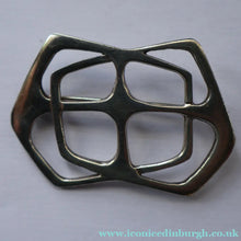 Load image into Gallery viewer, RARE 1960s OLA GORIE Scottish Silver Abstract / Geometric Brooch. Early O.LA Mark
