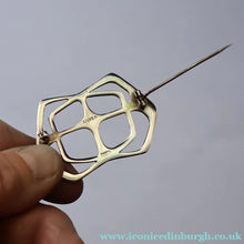 Load image into Gallery viewer, RARE 1960s OLA GORIE Scottish Silver Abstract / Geometric Brooch. Early O.LA Mark
