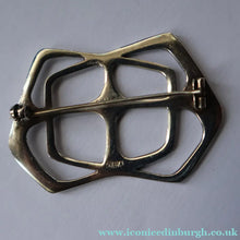 Load image into Gallery viewer, RARE 1960s OLA GORIE Scottish Silver Abstract / Geometric Brooch. Early O.LA Mark
